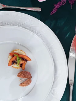 Platos llanos de porcelana artesanales Vitruv, 2 uds.