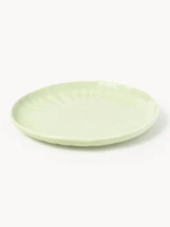 Platos llanos de porcelana con relieves Sali, 4 uds.