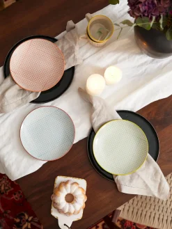 Platos postre artesanales Carla, 3 uds.