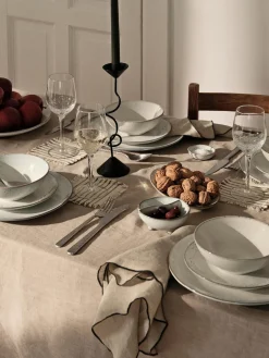 Platos postre artesanales Nordic Sand, 4 uds.