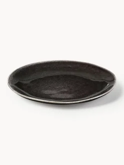 Platos postre artesanales Nordic Coal, 4 uds.