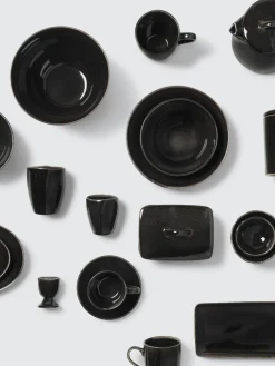 Platos postre artesanales Nordic Coal, 4 uds.