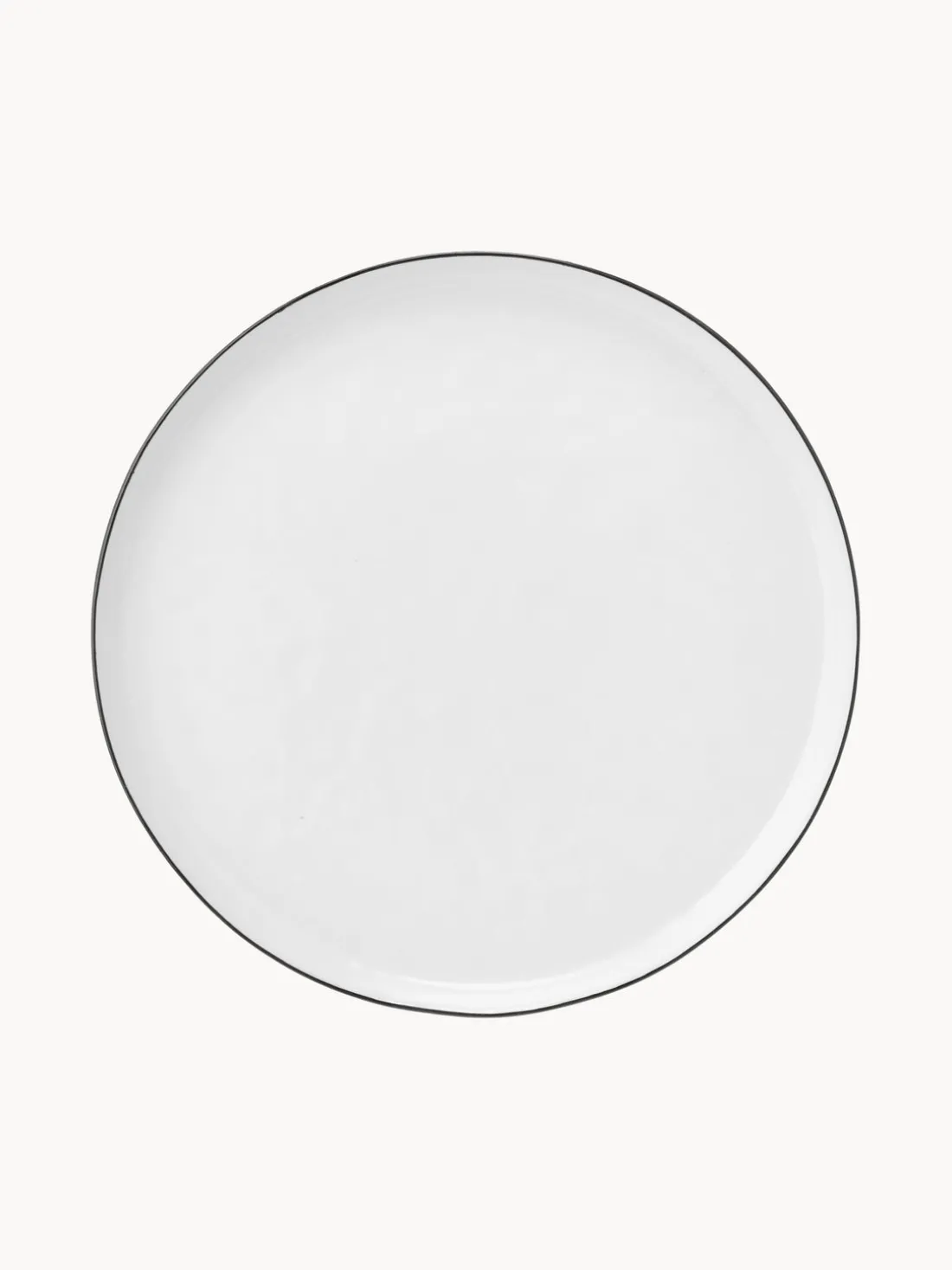 Platos postre artesanales de porcelana Salt, 4 uds.