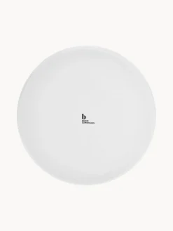 Platos postre artesanales de porcelana Salt, 4 uds.