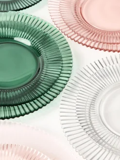 Platos postre con relieves Effie, 4 uds.