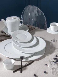 Platos postre de porcelana artesanales Vitruv, 2 uds.