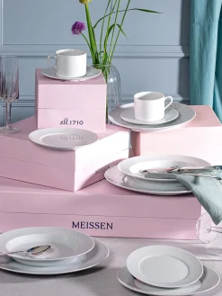 Platos postre de porcelana artesanales No. 41, 2 uds.