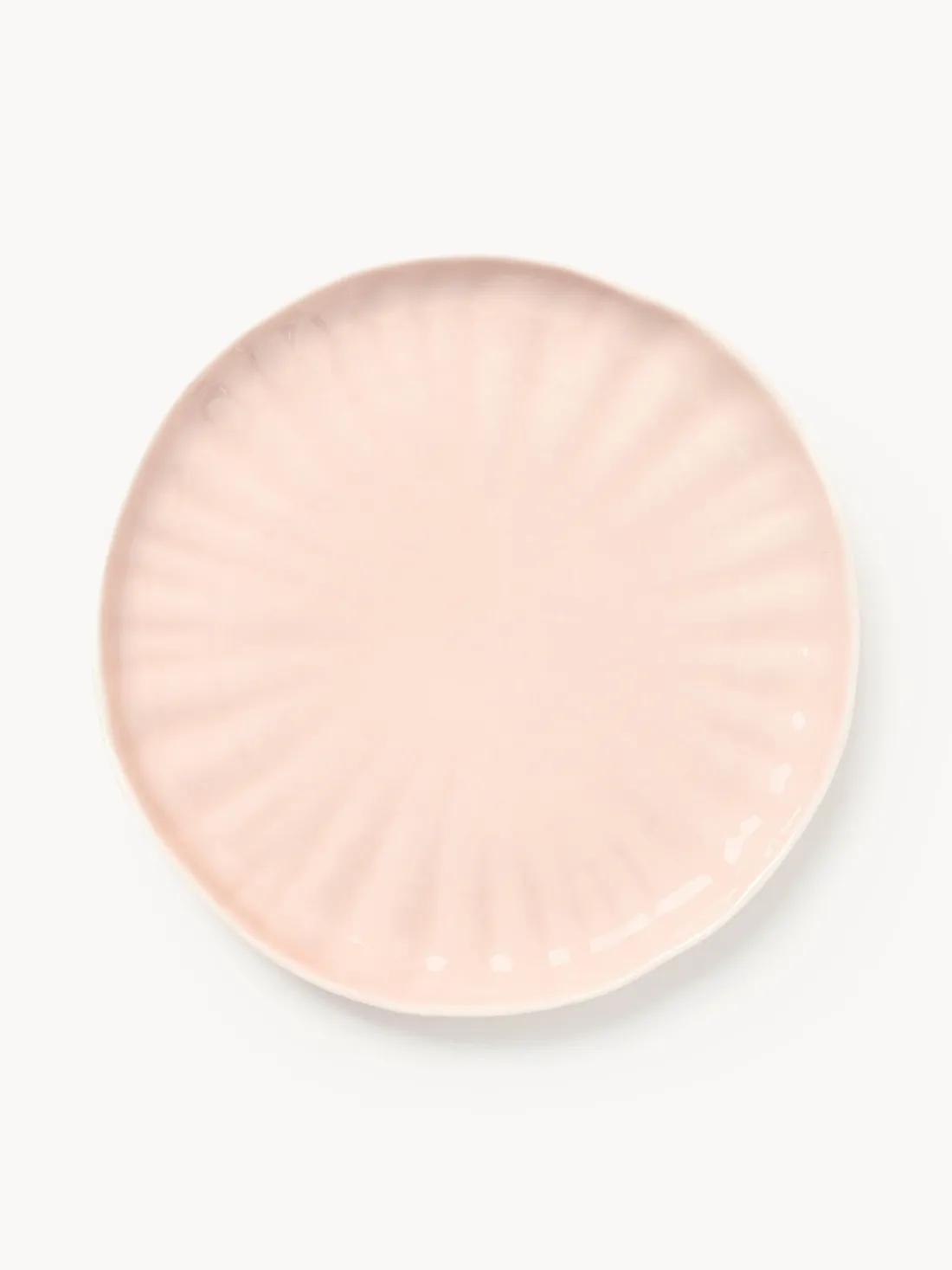 Platos postre de porcelana con relieves Sali, 4 uds.