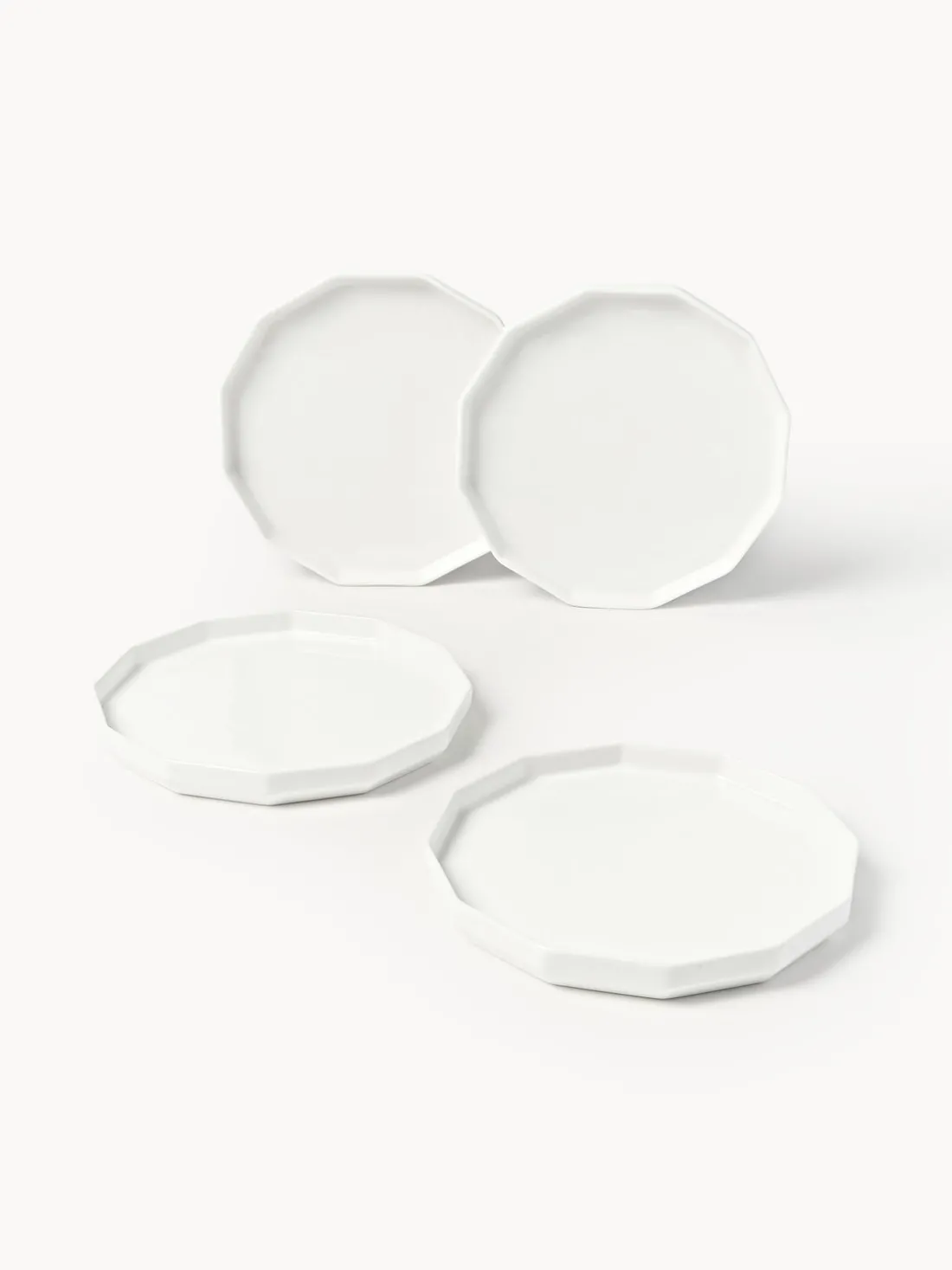 Platos postre de porcelana Angoli, 4 uds.