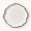 Platos postre de porcelana con volantes Bia, 4 uds.