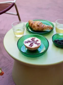 Platos postre de vidrio The Emeralds, 2 uds.