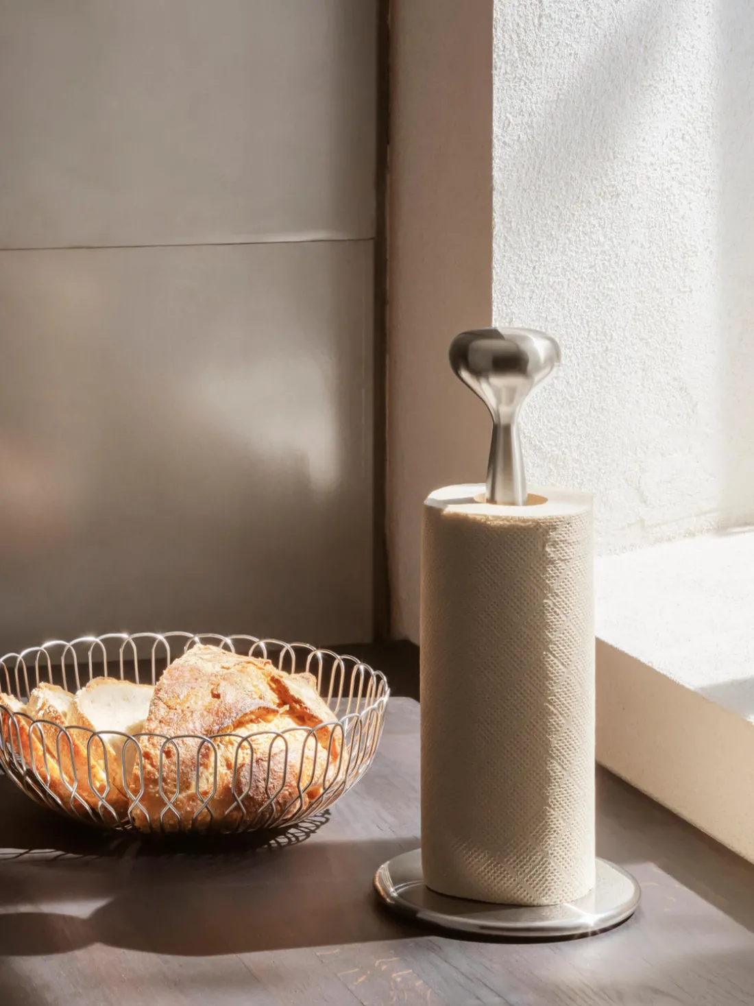 Portarrollos de acero inoxidable Alfredo