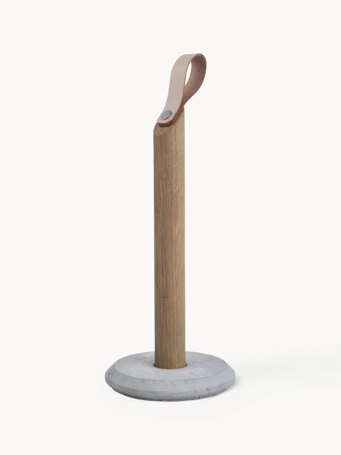 Portarrollos de cocina de madera de roble Grab