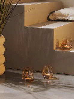 Portavelas artesanales Luster, 3 uds.