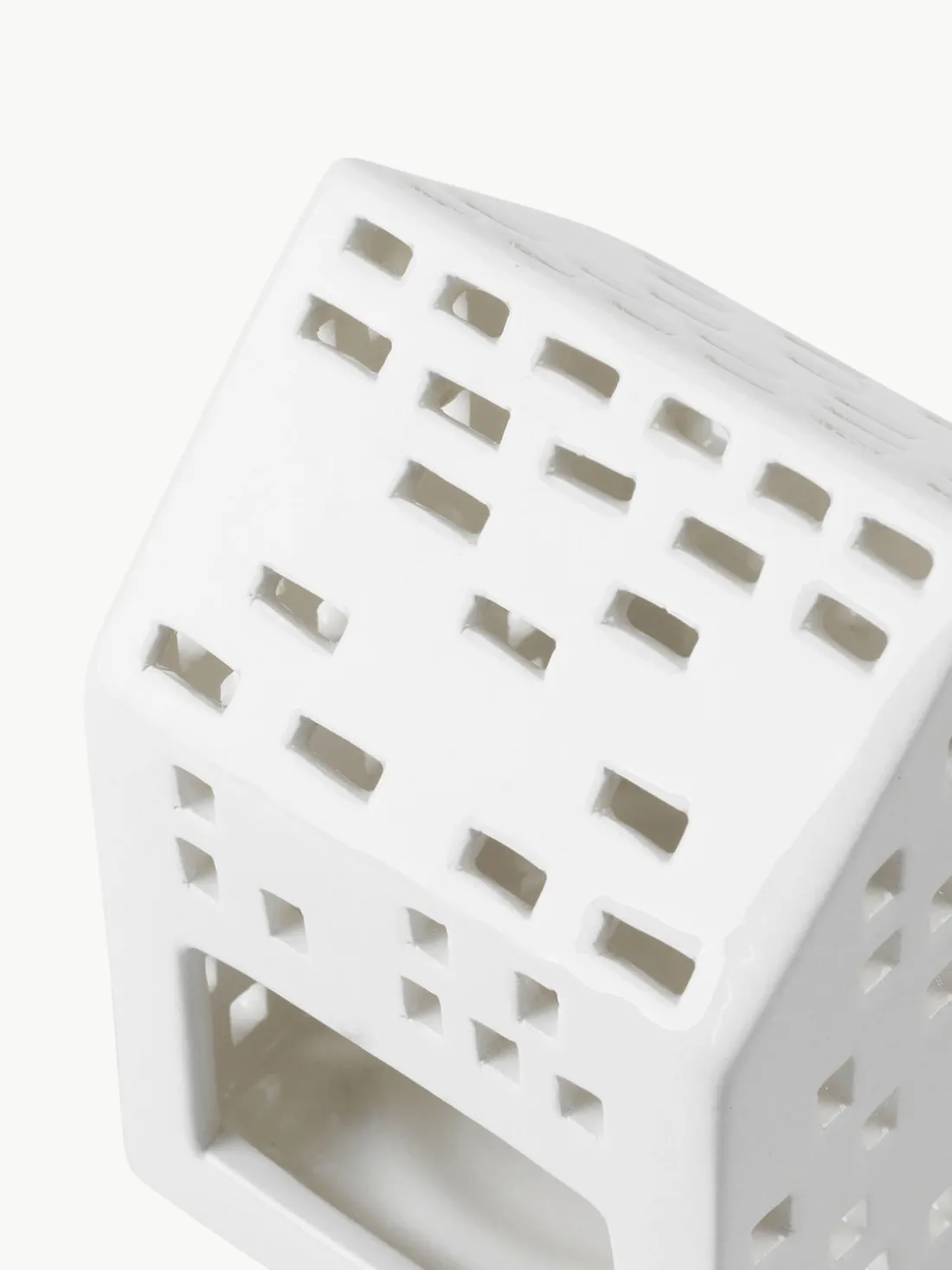 Portavelas casita de cerámica Urbania Classical