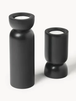 Portavelas de madera de mango Matti, 2 uds.