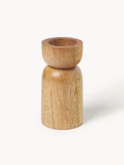 Portavelas de madera de mango Matti, 2 uds.