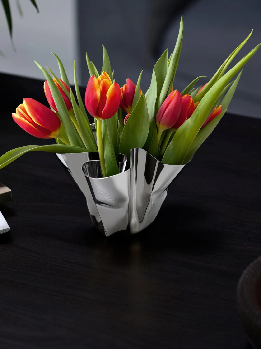 Portavelas de vidrio artesanal Drip