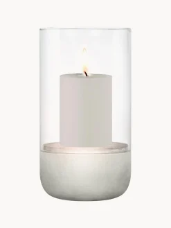 Portavelas de vidrio Calma, Al 23 cm