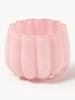 Portavelas de vidrio soplado Melon