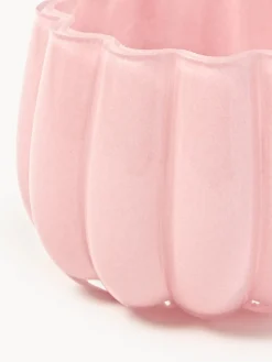 Portavelas de vidrio soplado Melon