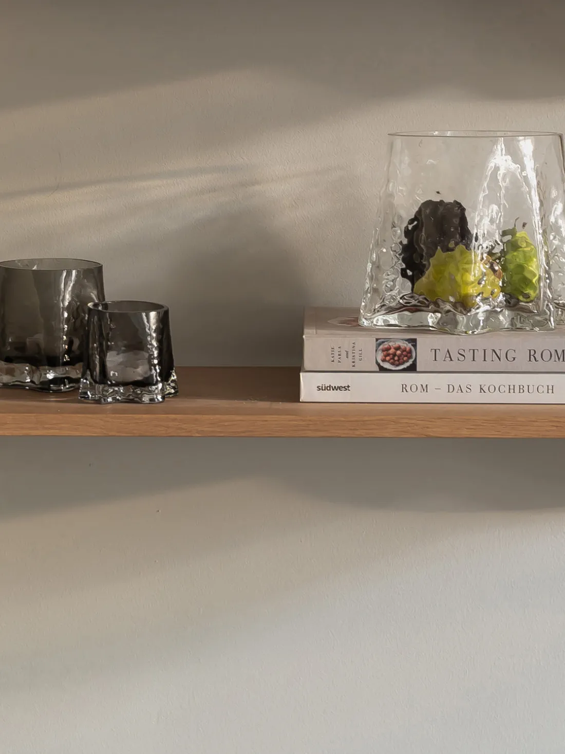 Portavelas soplado artesanalmente Gry