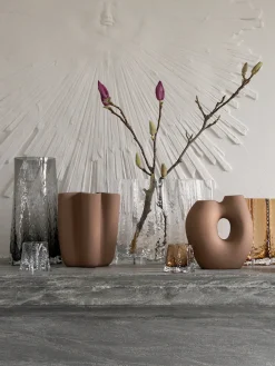 Portavelas soplado artesanalmente Gry