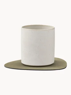 Posavasos asimétricos de cuero Curve, 4 uds.