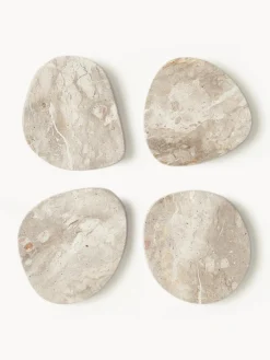 Posavasos asimétricos de mármol Lio, 4 uds.