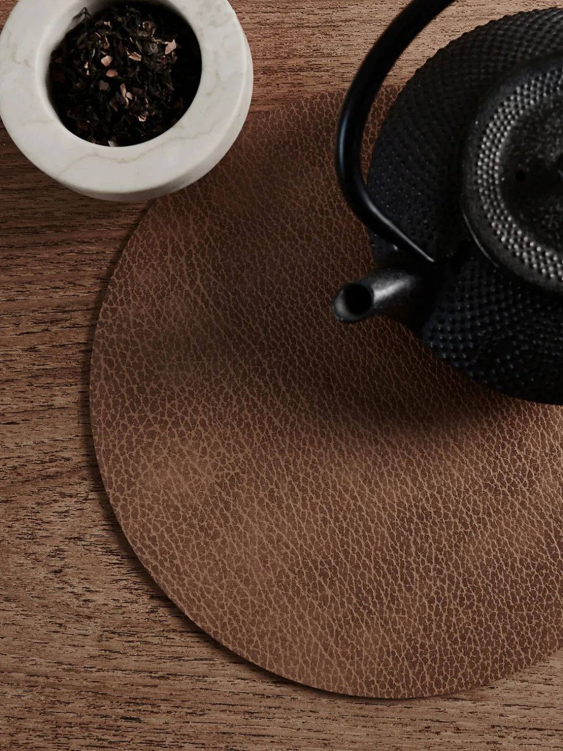 Posavasos de cuero redondos Hot