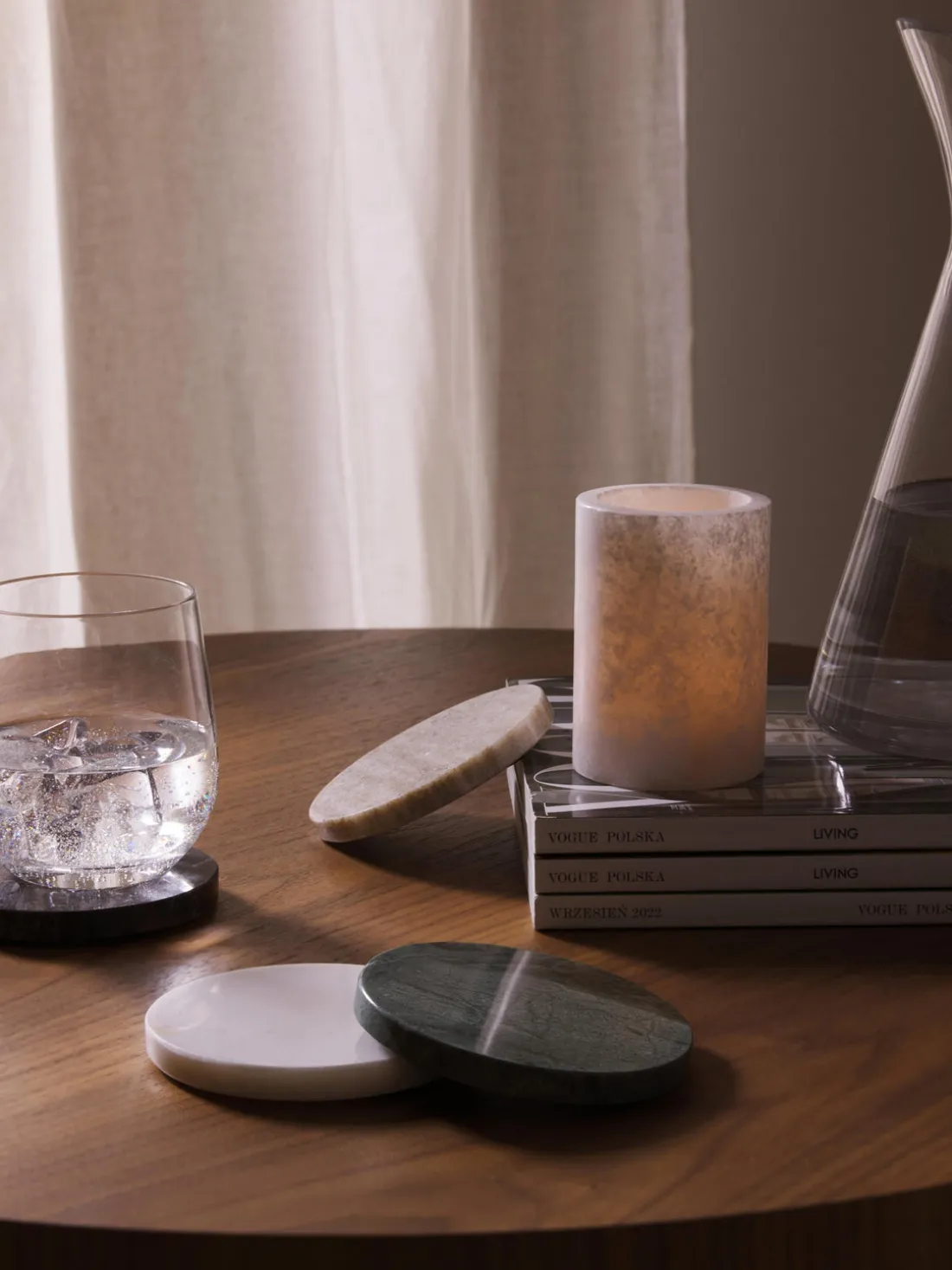 Posavasos de mármol Callum, 4 uds.