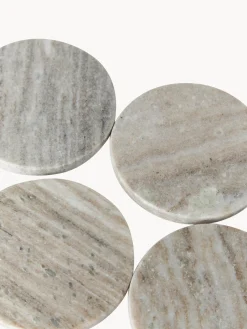 Posavasos de mármol travertino Callum, 4 uds.