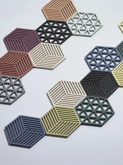 Posavasos de silicona Hexagon