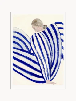Póster Blue Stripe At Concorde by Sofia Lind x The Poster Club