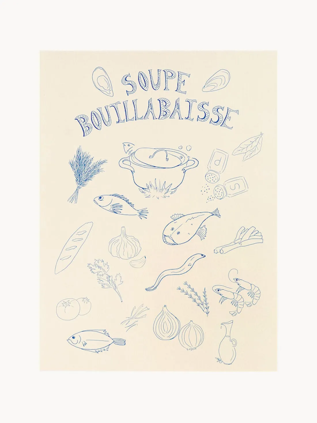 Póster Soupe Bouillabaisse
