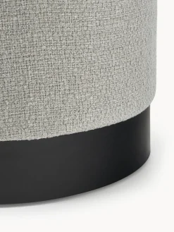 Puf de tejido bouclé Orchid