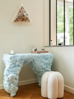 Puf de terciopelo Cali