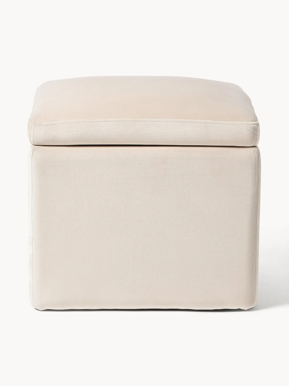 Puf de terciopelo con espacio de almacenamiento Winou