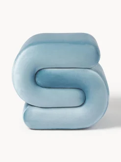 Puf de terciopelo Merle