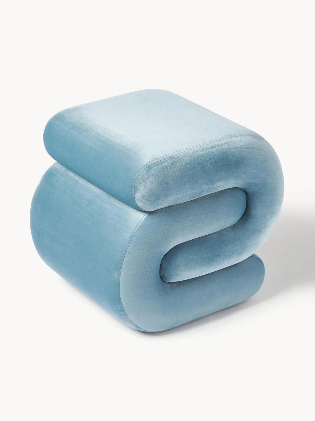 Puf de terciopelo Merle