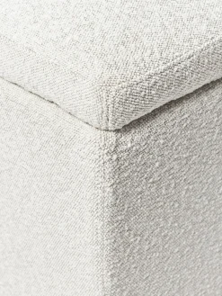 Puf en tejido bouclé con espacio de almacenamiento Winou