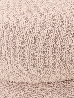 Puf en tejido bouclé Ellie