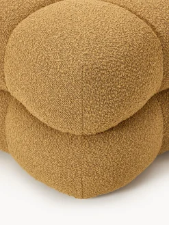 Puf en tejido bouclé Ellie