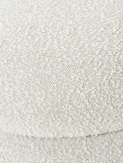 Puf en tejido bouclé Ellie