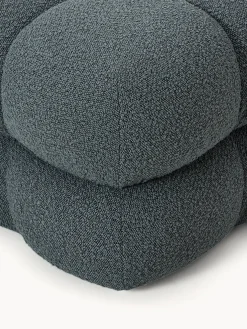 Puf en tejido bouclé Ellie