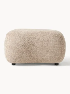 Puf reposapiés de borreguillo bouclé Alba