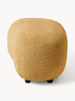 Puf reposapiés de borreguillo bouclé Alba