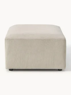 Puf reposapiés de pana grande Melva, An 116 x F 72 cm