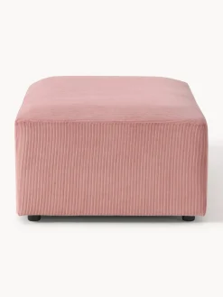 Puf reposapiés de pana grande Melva, An 116 x F 72 cm