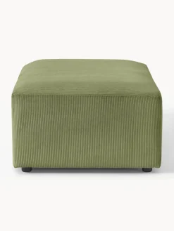 Puf reposapiés de pana grande Melva, An 116 x F 72 cm